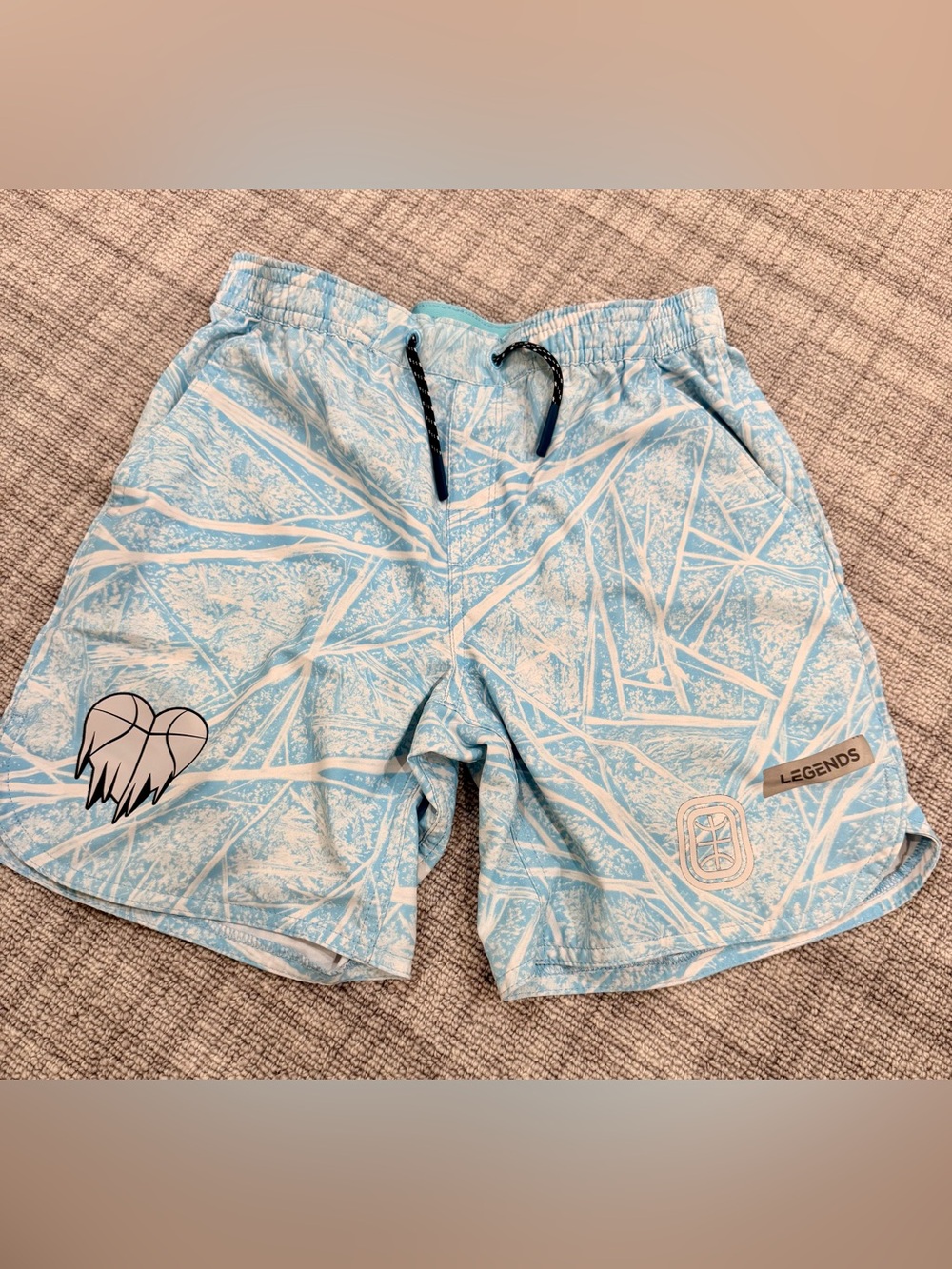 Overtime x Legends Blue Boys' Cold as Ice Running Shorts